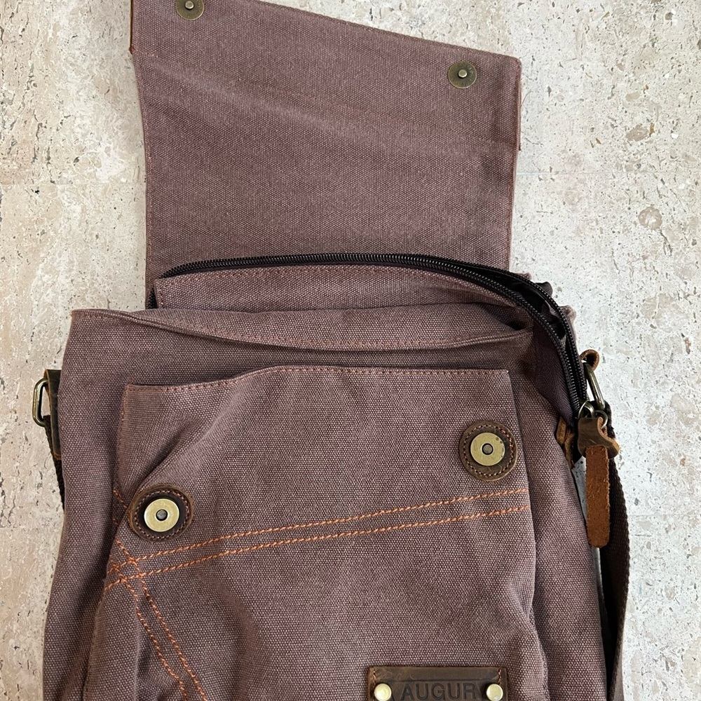AUGUR Messenger Bag Canvas Shoulder Bag Crossbody Bag Shortrip Travel Bag - Picture 4 of 8